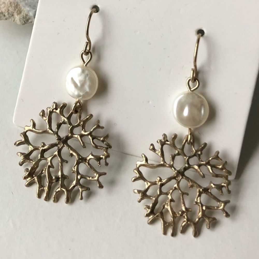 Coral Drop Earrings